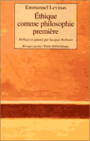 Couverture : Éthique comme philosophie première