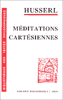 Couverture : Méditations cartésiennes. Introduction à la phénoménologie