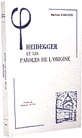 Couverture : Heidegger et les paroles de l’origine