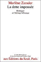 Couverture : La dette impensée