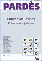 Couverture : La Bible, le Talmud, la connaissance et la théorie du visage de Lévinas