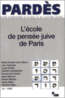 Couverture : Lévinas. Le livre et l’Autre