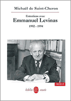 Couverture : Entretiens avec Emmanuel Lévinas. 1992-1994.