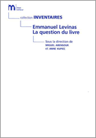 Couverture : Emmanuel Levinas. La question du livre