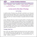 Couverture : Levinas and the Other Side of Theology