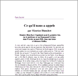 Couverture : Ce qu’il nous a appris