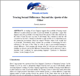 Couverture : Tracing Sexual Difference: Beyond the Aporia of the Other