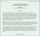 Couverture : An Ethics of Hesitant Learning: The Caring Justice of Levinas and Derrida