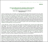 Couverture : Innocence Without Naivete, Uprightness Without Stupidity: The Pedagogical Kavannah of Emmanuel Levinas
