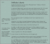 Couverture : Difficile Liberté