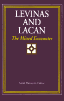 Couverture : Levinas and Lacan: The Missed Encounter