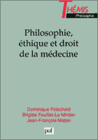 Couverture : Philosophie, éthique et droit de la médecine