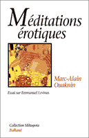 Couverture : Méditations érotiques. Essai sur E. Lévinas