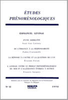 Couverture : Études phénoménologiques