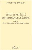 Couverture : Sujet et altérité sur Emmanuel Lévinas (suivi de deux entretiens avec E. Lévinas)