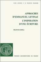 Couverture : L’inspiration d’une écriture – Approches d’E. Levinas